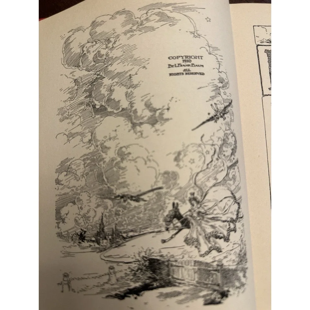 1910 The Emerald City Of Oz  L. Frank Baum - Reilly & Lee Antique Hardcover Book